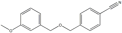 4-{[(3-methoxybenzyl)oxy]methyl}benzonitrile Structure