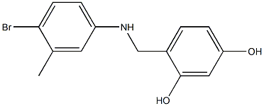 4-{[(4-bromo-3-methylphenyl)amino]methyl}benzene-1,3-diol