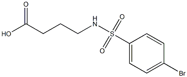 4-{[(4-bromophenyl)sulfonyl]amino}butanoic acid Struktur