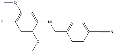  4-{[(4-chloro-2,5-dimethoxyphenyl)amino]methyl}benzonitrile