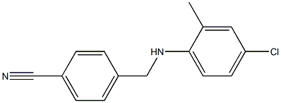 4-{[(4-chloro-2-methylphenyl)amino]methyl}benzonitrile Structure