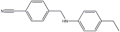 4-{[(4-ethylphenyl)amino]methyl}benzonitrile Structure