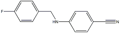 4-{[(4-fluorophenyl)methyl]amino}benzonitrile 化学構造式
