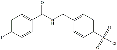 4-{[(4-iodophenyl)formamido]methyl}benzene-1-sulfonyl chloride Structure