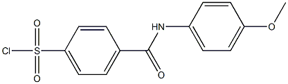 4-{[(4-methoxyphenyl)amino]carbonyl}benzenesulfonyl chloride Structure