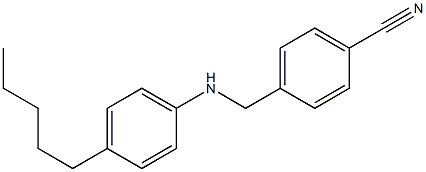 4-{[(4-pentylphenyl)amino]methyl}benzonitrile Struktur