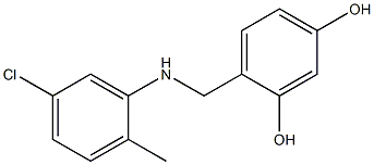 4-{[(5-chloro-2-methylphenyl)amino]methyl}benzene-1,3-diol