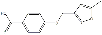 4-{[(5-methyl-1,2-oxazol-3-yl)methyl]sulfanyl}benzoic acid