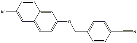 4-{[(6-bromonaphthalen-2-yl)oxy]methyl}benzonitrile Struktur