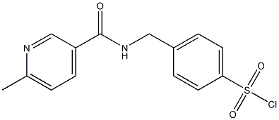 4-{[(6-methylpyridin-3-yl)formamido]methyl}benzene-1-sulfonyl chloride