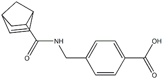 4-{[(bicyclo[2.2.1]hept-5-en-2-ylcarbonyl)amino]methyl}benzoic acid Structure
