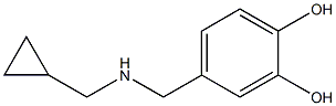 4-{[(cyclopropylmethyl)amino]methyl}benzene-1,2-diol Struktur