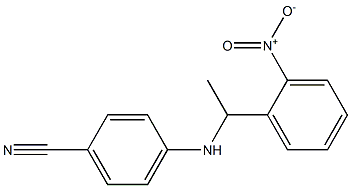 4-{[1-(2-nitrophenyl)ethyl]amino}benzonitrile Structure