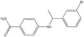 4-{[1-(3-bromophenyl)ethyl]amino}benzamide