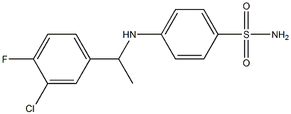 4-{[1-(3-chloro-4-fluorophenyl)ethyl]amino}benzene-1-sulfonamide