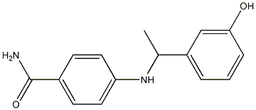  4-{[1-(3-hydroxyphenyl)ethyl]amino}benzamide