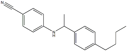 4-{[1-(4-butylphenyl)ethyl]amino}benzonitrile,,结构式