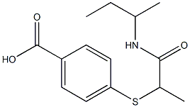 4-{[1-(butan-2-ylcarbamoyl)ethyl]sulfanyl}benzoic acid|