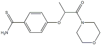 4-{[1-(morpholin-4-yl)-1-oxopropan-2-yl]oxy}benzene-1-carbothioamide Structure