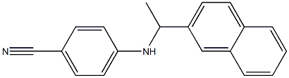 4-{[1-(naphthalen-2-yl)ethyl]amino}benzonitrile,,结构式