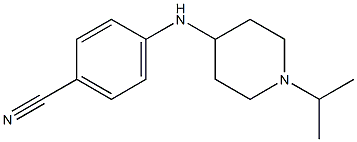 4-{[1-(propan-2-yl)piperidin-4-yl]amino}benzonitrile Structure