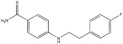 4-{[2-(4-fluorophenyl)ethyl]amino}benzene-1-carbothioamide Structure