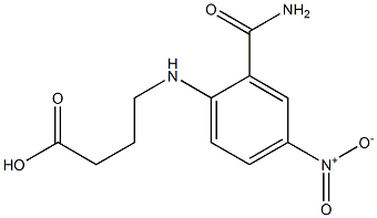 4-{[2-(aminocarbonyl)-4-nitrophenyl]amino}butanoic acid Structure