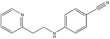 4-{[2-(pyridin-2-yl)ethyl]amino}benzonitrile 结构式