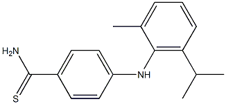 4-{[2-methyl-6-(propan-2-yl)phenyl]amino}benzene-1-carbothioamide