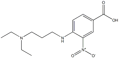 4-{[3-(diethylamino)propyl]amino}-3-nitrobenzoic acid,,结构式