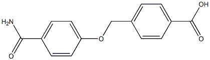 4-{[4-(aminocarbonyl)phenoxy]methyl}benzoic acid,,结构式