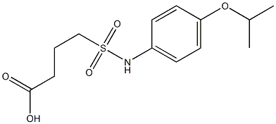 4-{[4-(propan-2-yloxy)phenyl]sulfamoyl}butanoic acid