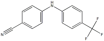 4-{[4-(trifluoromethyl)phenyl]amino}benzonitrile 化学構造式