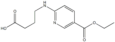 4-{[5-(ethoxycarbonyl)pyridin-2-yl]amino}butanoic acid Structure