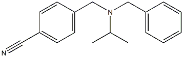 4-{[benzyl(propan-2-yl)amino]methyl}benzonitrile 化学構造式