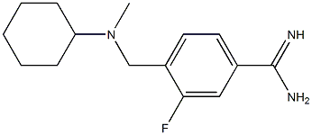 4-{[cyclohexyl(methyl)amino]methyl}-3-fluorobenzenecarboximidamide