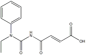 4-{[ethyl(phenyl)carbamoyl]amino}-4-oxobut-2-enoic acid 结构式