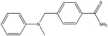 4-{[methyl(phenyl)amino]methyl}benzenecarbothioamide Structure