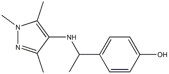  4-{1-[(1,3,5-trimethyl-1H-pyrazol-4-yl)amino]ethyl}phenol