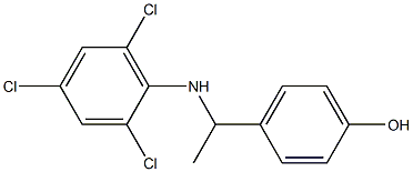 4-{1-[(2,4,6-trichlorophenyl)amino]ethyl}phenol