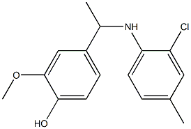 4-{1-[(2-chloro-4-methylphenyl)amino]ethyl}-2-methoxyphenol