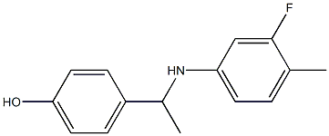 4-{1-[(3-fluoro-4-methylphenyl)amino]ethyl}phenol