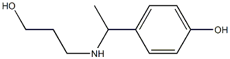 4-{1-[(3-hydroxypropyl)amino]ethyl}phenol Struktur