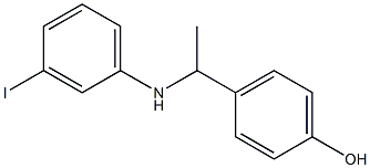 4-{1-[(3-iodophenyl)amino]ethyl}phenol Struktur