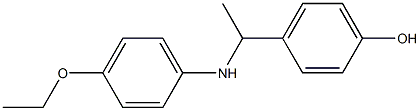 4-{1-[(4-ethoxyphenyl)amino]ethyl}phenol Structure