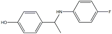 4-{1-[(4-fluorophenyl)amino]ethyl}phenol 结构式