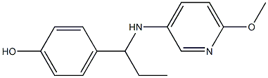  4-{1-[(6-methoxypyridin-3-yl)amino]propyl}phenol