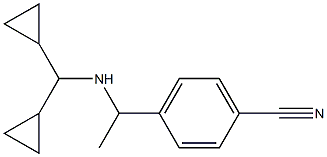 4-{1-[(dicyclopropylmethyl)amino]ethyl}benzonitrile Struktur