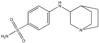 4-{1-azabicyclo[2.2.2]octan-3-ylamino}benzene-1-sulfonamide,,结构式