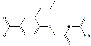 4-{2-[(aminocarbonyl)amino]-2-oxoethoxy}-3-ethoxybenzoic acid 结构式